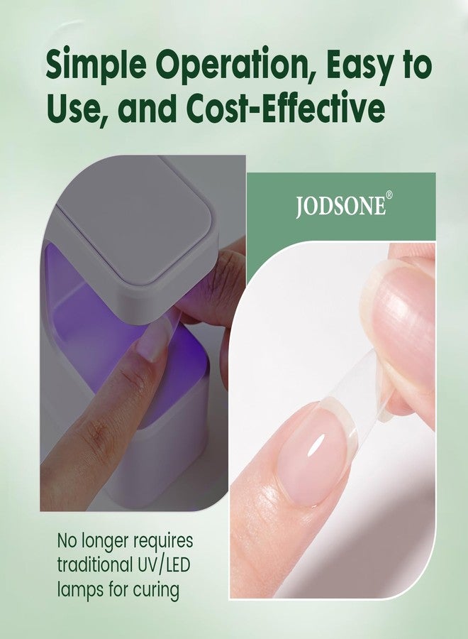 JODSONE Semi Solid Nail Glue for Press on Nails Newly Upgraded Quick Drying 10g for Nail Tips and Fake Acrylic Nails Tips Salon Art DIY at Home No Need U V Light Cured - Image 4